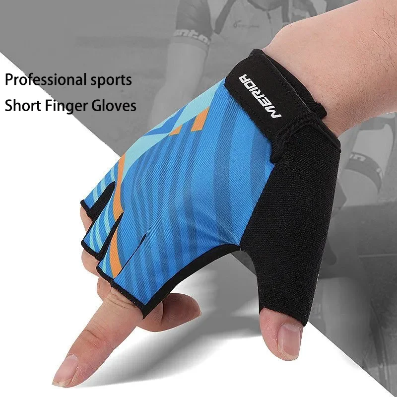 Bicycle Riding Gloves Mountain Bike Half Finger Non-slip Shock Absorption Road Bike Riding Gear Merida sport gloves