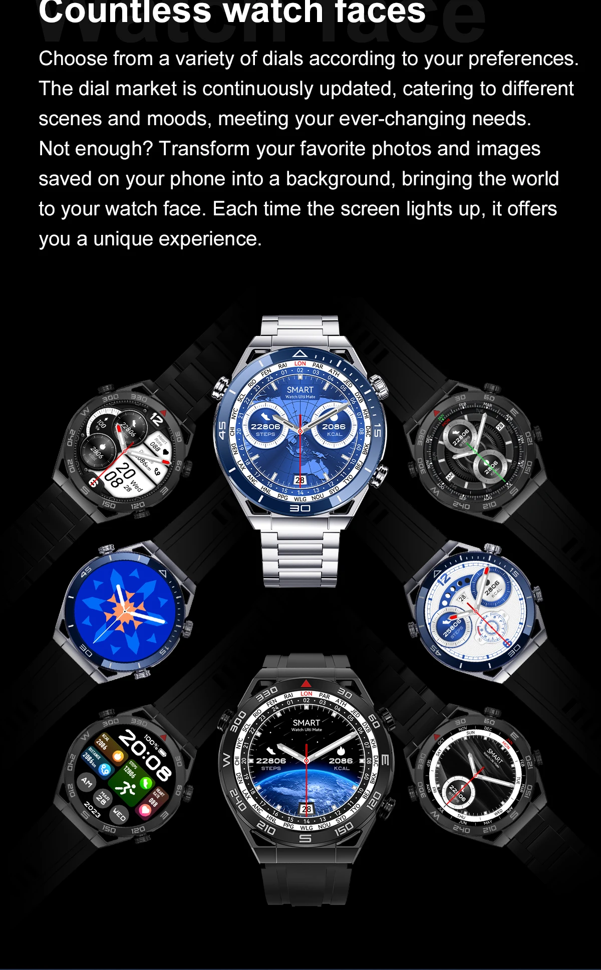 DT Ultra Mate Smart Watch description image 9