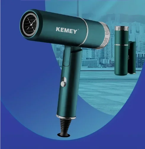 KEMEI KM-9825 Hair Dryer Professional Styling Salon Light Green Electric Hair Dryer Secador De Cabelo Profissional 6