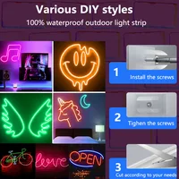 TUYA Neon LED Strip Lights 5V 84LEDs/M Silicone Neon Rope Light with Alexa Wifi APP Control Music Sync RGB Strip Tape for Room - Image 6