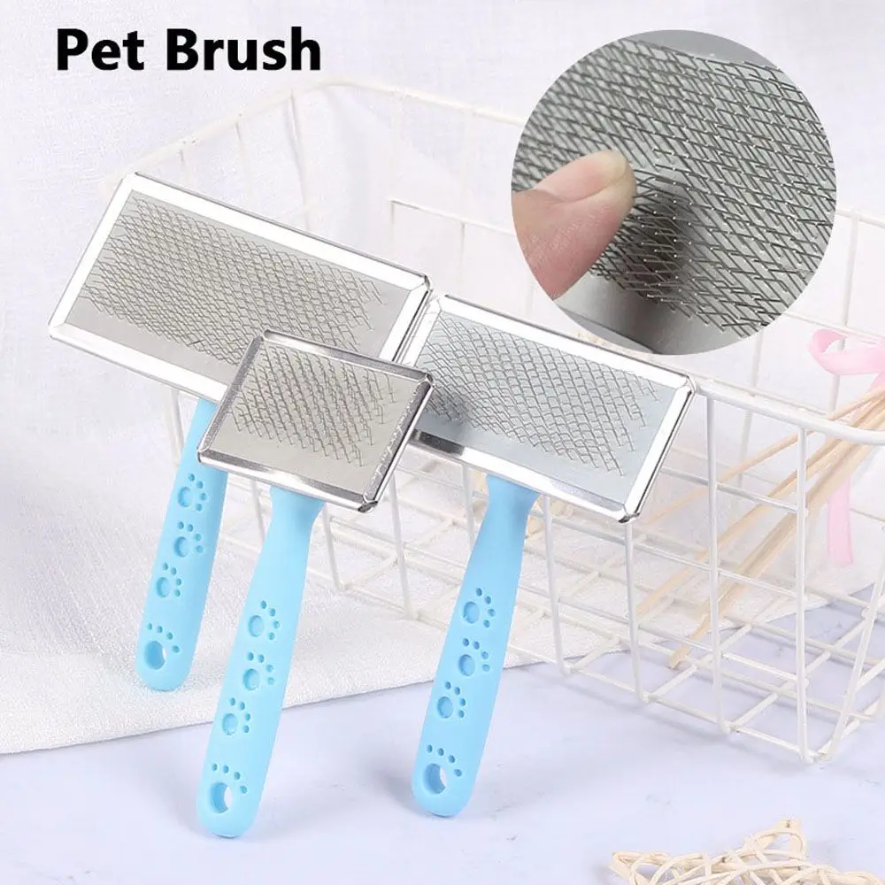 Manual Dog Grooming Shedding Pet Grooming Products Pet Supplies Grooming Slicker Brush Pet Comb pet dog row comb pet anti knotting dead hair grooming cleaning supplies stainless steel