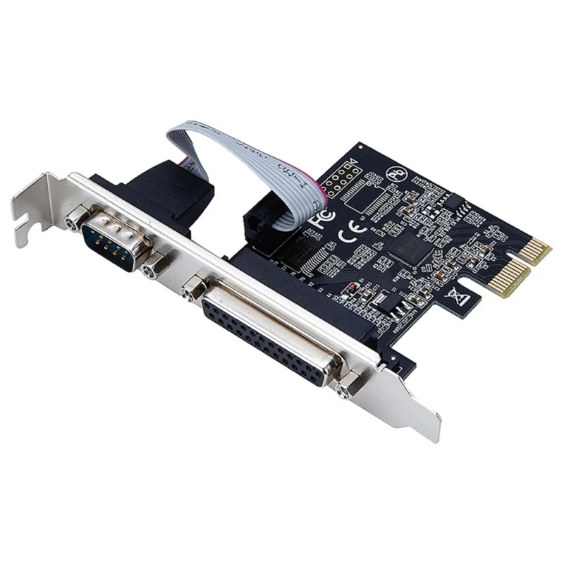 

Чип AX99100 PCIE Riser Card Последовательный порт RS232 COM и параллельный порт принтера DB25 LPT к карте PCI