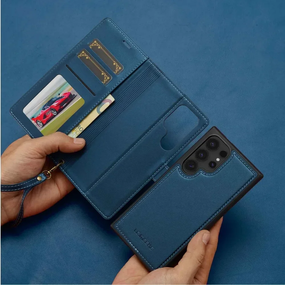 Abnehmbare Brieftaschenhülle für Samsung Galaxy S26 S25 Ultra S24 FE S21 S20 S23 S22 Plus A57 A37 A55 A35 A16 A15 Kartenhalter-Cover – Detail 22