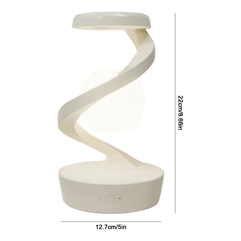 Floating LED Night Light with Wireless Phone Charger Creative Table 3D LED Lamp Floating Moon Table Lamp Unique Room Decor Gifts 6