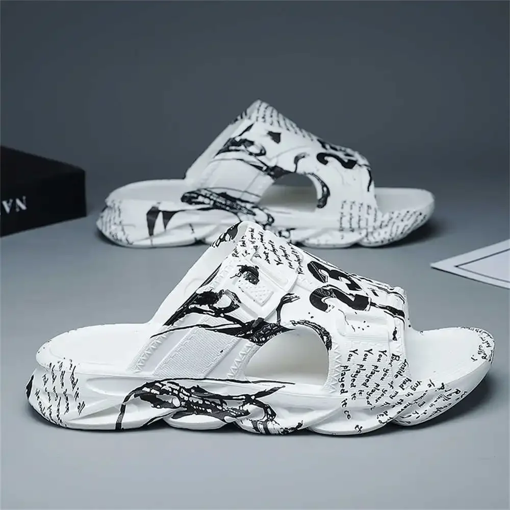 with pattern Hawaiian beach and sea slippers Men's shoes black sandals slippers men sneakers sports teniis special cool YDX1