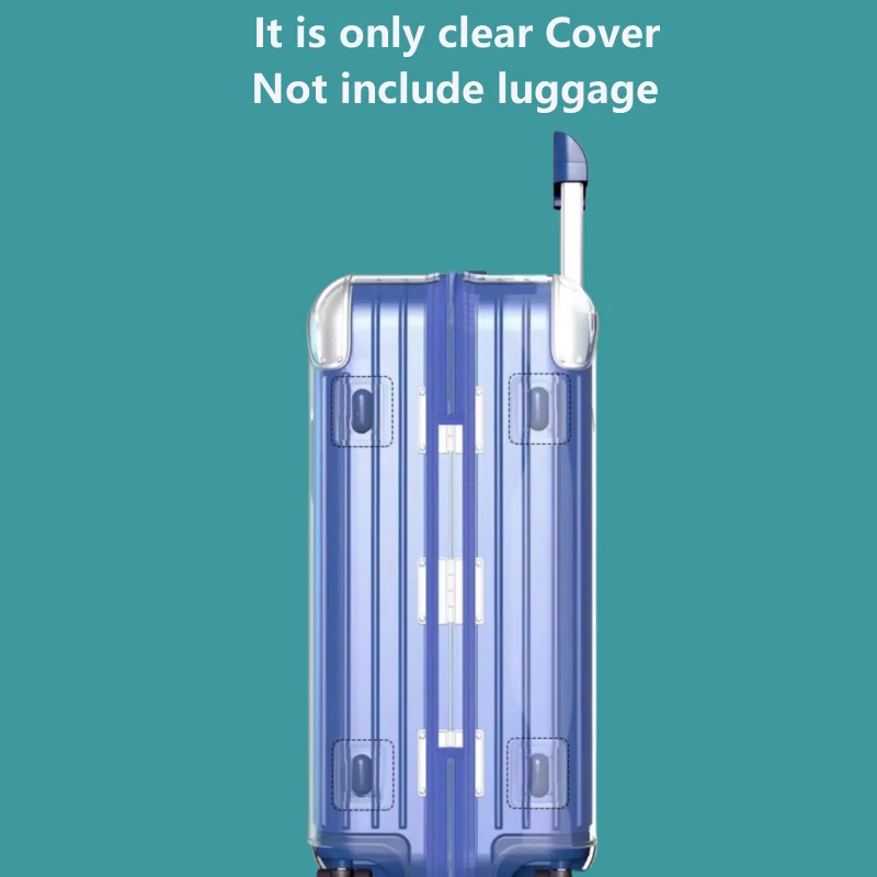 Transparent Cover for Rimowa Hybrid Suitcase Protector Case with Zipper Customized Clear PVC Not Include Luggage