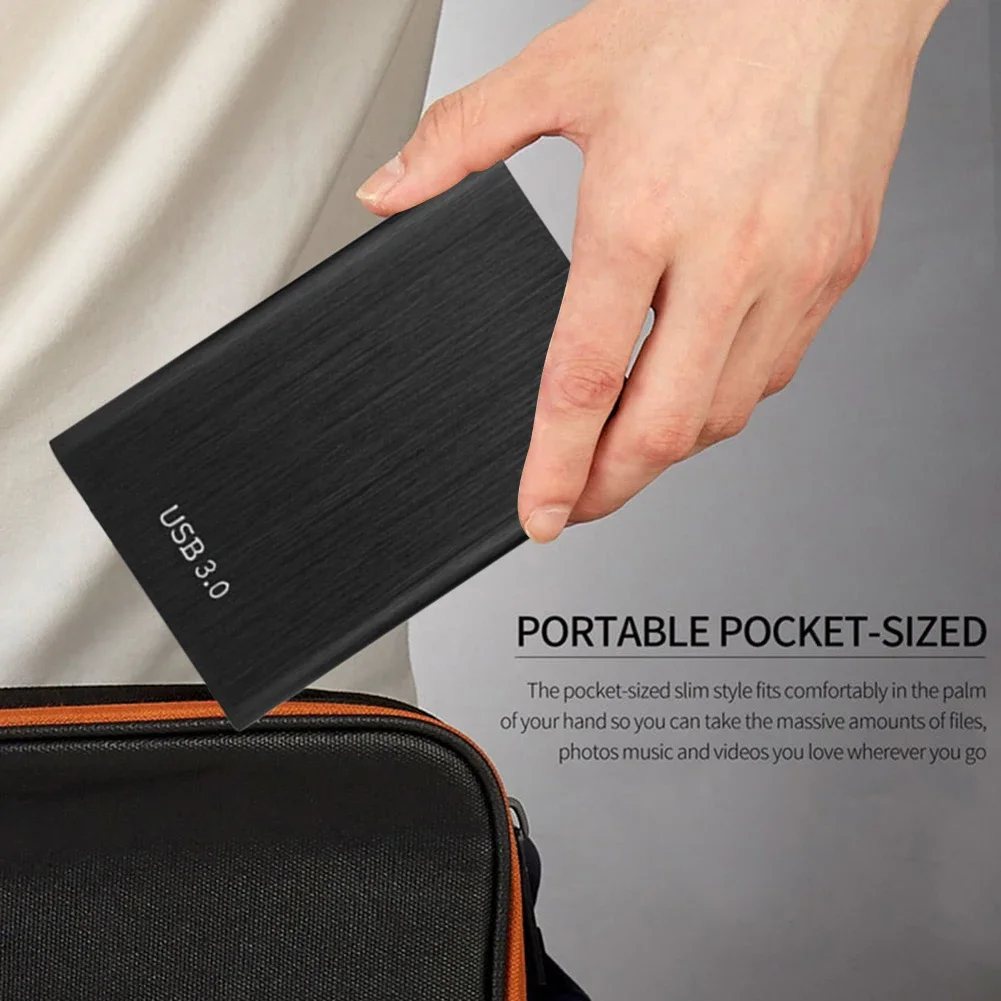 portable hard drive hard disk 2.5 Inch external hard drive USB 3.0 1TB metal plug and play PC laptop desktop