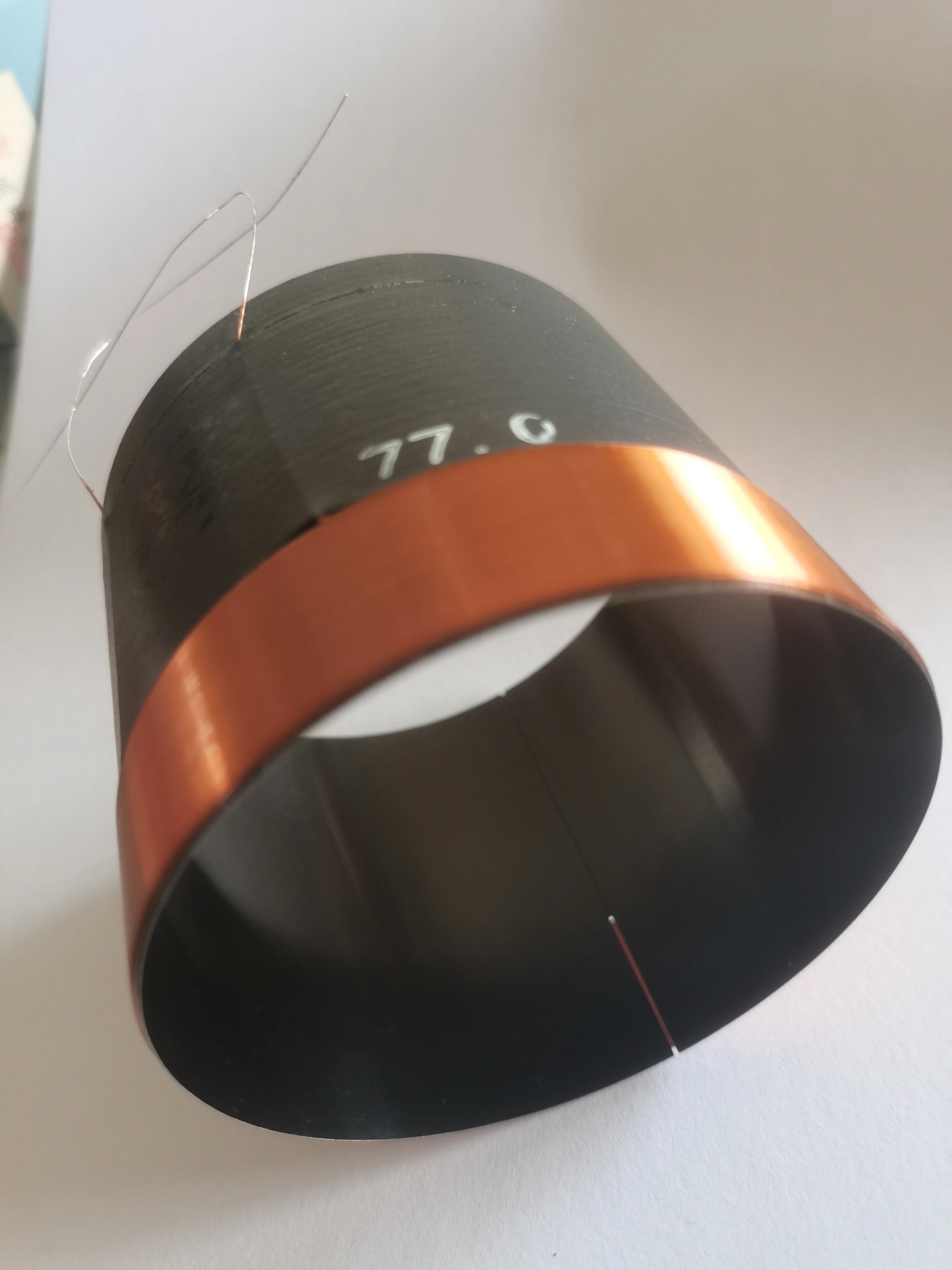 1 unit ID: 77mm 8 ohm woofer bass loudspeaker voice coil 2 layer winding