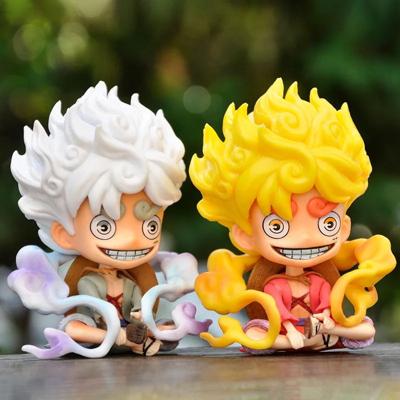 

One Piece Sun God Nikka Five Gear Luffy Squat Second Gear, фрукты, пробуждение, белые волосы, аниме, рука, Офисная модель, украшения