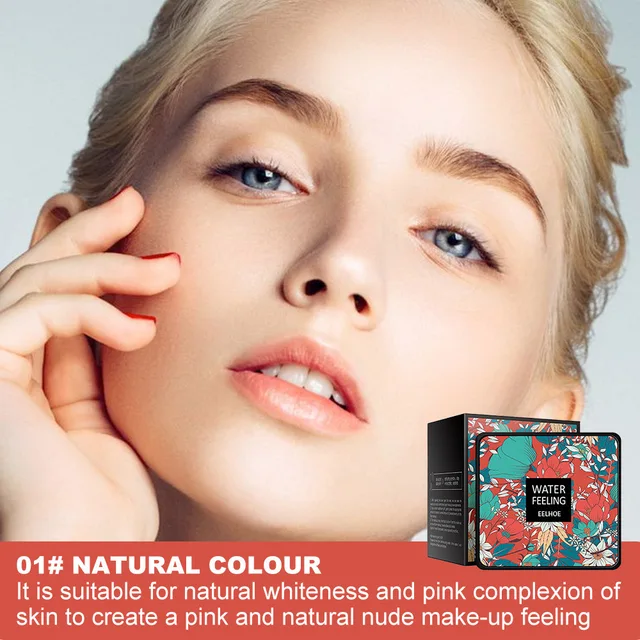 흠 없는 피부를 위한 천연 보습 버섯 머리 에어 쿠션