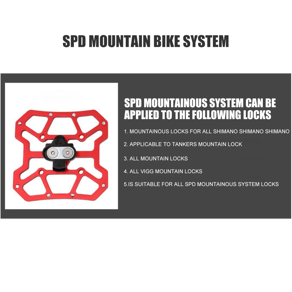SPD KEO 페달용 알루미늄 합금 자전거 클립리스 페달 플랫폼 어댑터 2개