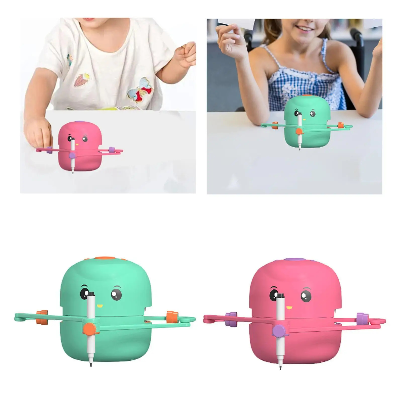 Kids Drawing Robot Cute Creative Preschool Game Portable Interactive Educational Learning Toy for Boys Girls Children Gift