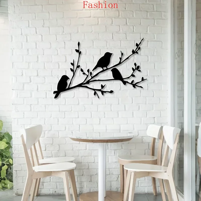 

Bird on A Branch Housewarming Holiday Gift Home Decoration Metal Wall Mounted Art Bird on A Tree Bird Metal Wall Hanging Sign wa
