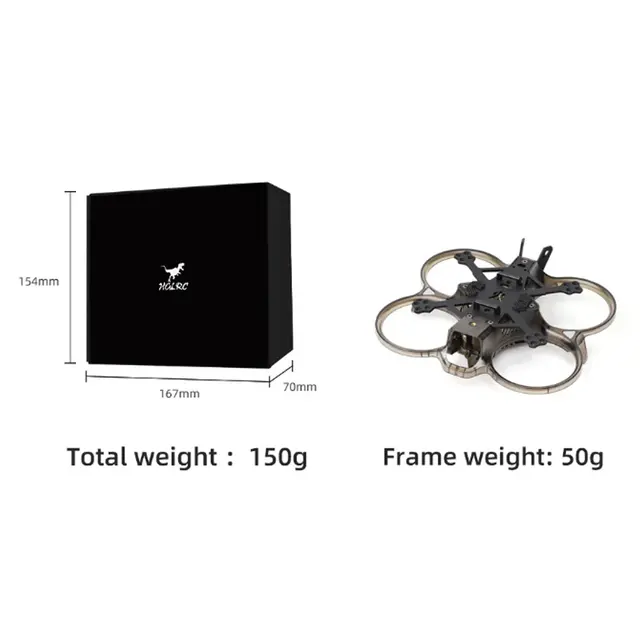 HGLRC Talon 2inch FPV 106mm Frame Kits Brushless Whoop Quadocopter Frame Cinewhoop BWhoop For O3 FPV Racing Drone Pink/Black 5