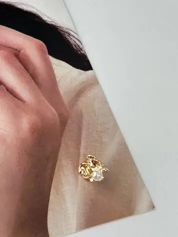 여성용 니트 가디건 재봉 (SSA-3637), 작은 꽃 모양 진주 상감 금속 단추 패션 단추, 로트 사이즈: 12mm, 10 개