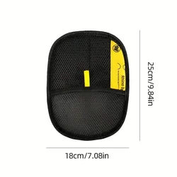 Enhanced Pet Grooming Gloves - Black with Yellow Accents - Static - Free Hair Removal (A)
