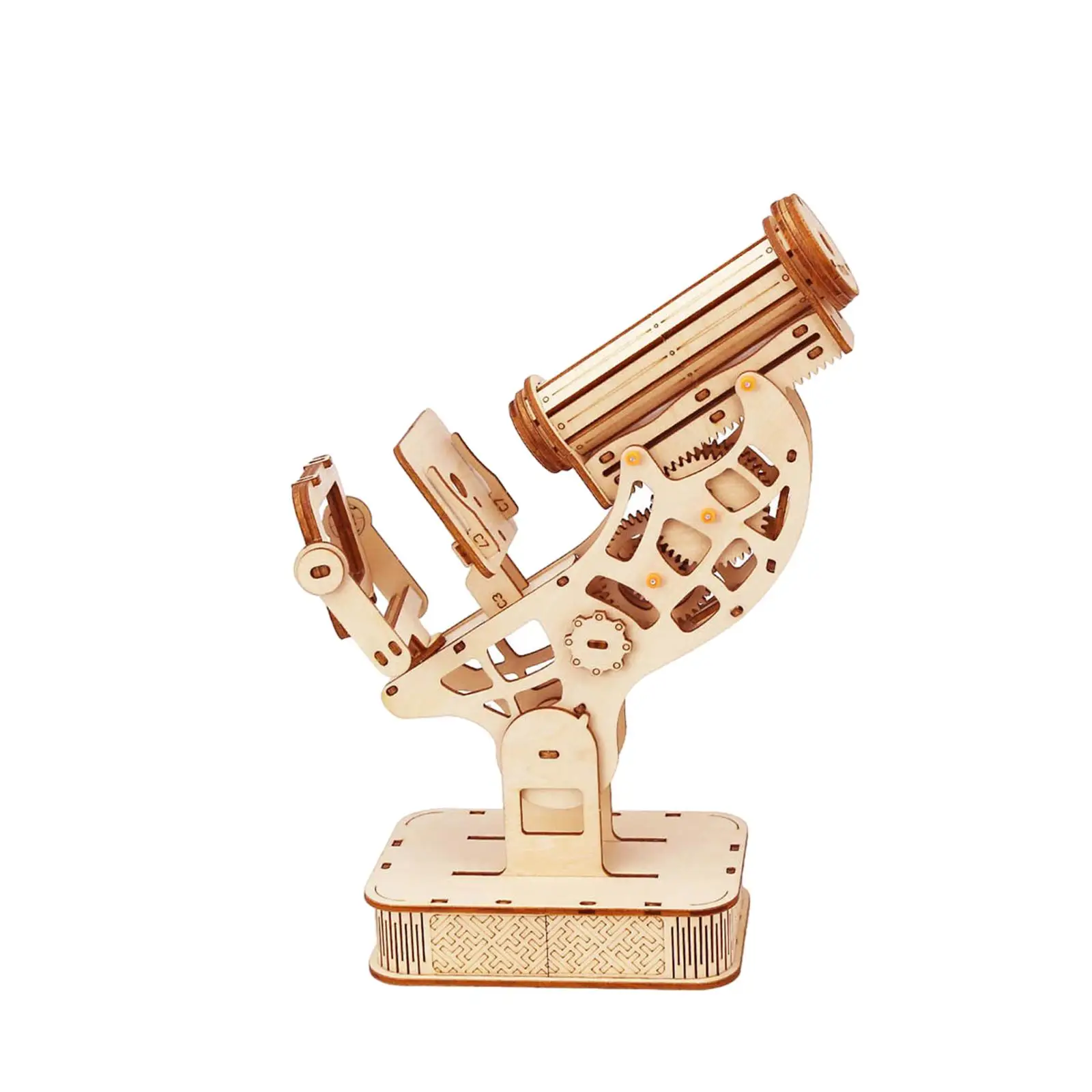 

Microscope Model Building Kits Assembly Model DIY Crafts Kits 3D Wooden Puzzle for Teens Kids Adults Kids Beginners New Year