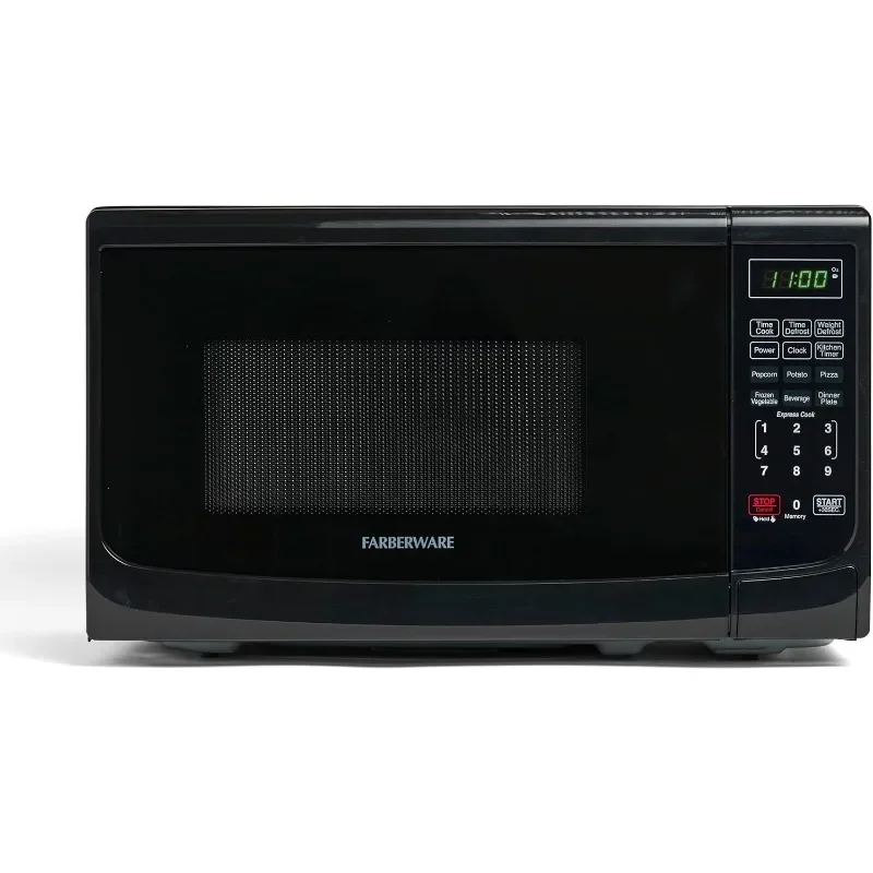 Countertop Microwave 700 Watts, 0.7 Cu. Ft. - Microwave Oven With LED Lighting and Child Lock - Easy Clean Grey Interior 6