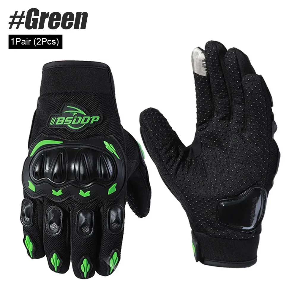 Biker Synthetic Hand Gloves Touchscreen Breathable Motorbike Gloves For
