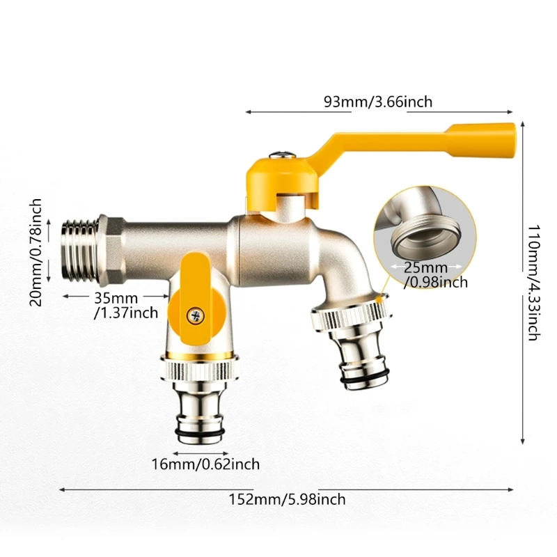 Outdoor Water Faucet Non-Freeze Design Harsh Weather Conditions faucet valve