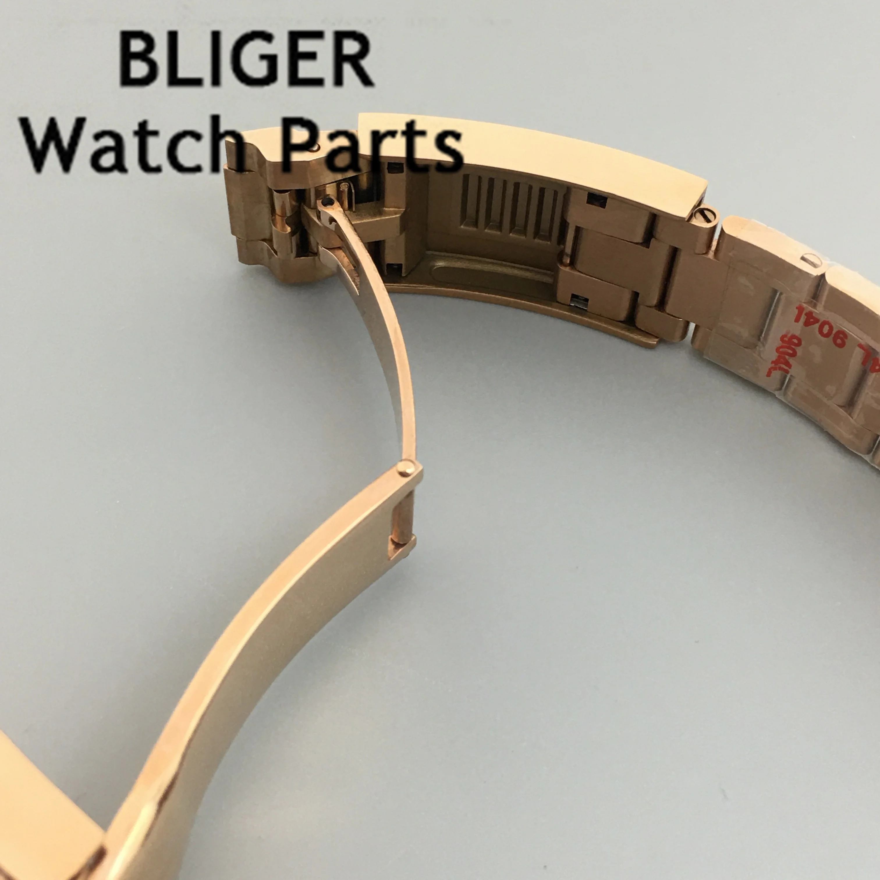 BLIGER 20mm 904L stainless steel bracelet watch band folding buckle fit BLIGER36mm 39mm 40mm case strap