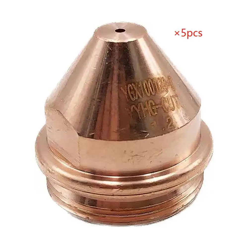 5pcs Nozzle Tip 1.2 1.6 1.8 YGX-100 YK-100 YGX100A YGX100103 YGX100102 LGK-100 LGK-120 CNC Plasma Torch