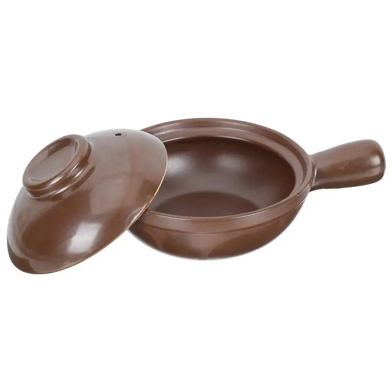 Pot Soup Casserole Ceramic Cooking Lid Stew Clay Pan Earthenware Bowl Rice Cooker Hot Porcelain Small Donabe Stockpot Handle