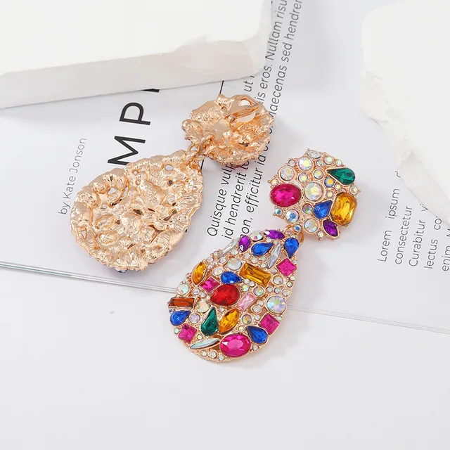 Orecchini goccia lucidi oro Drop