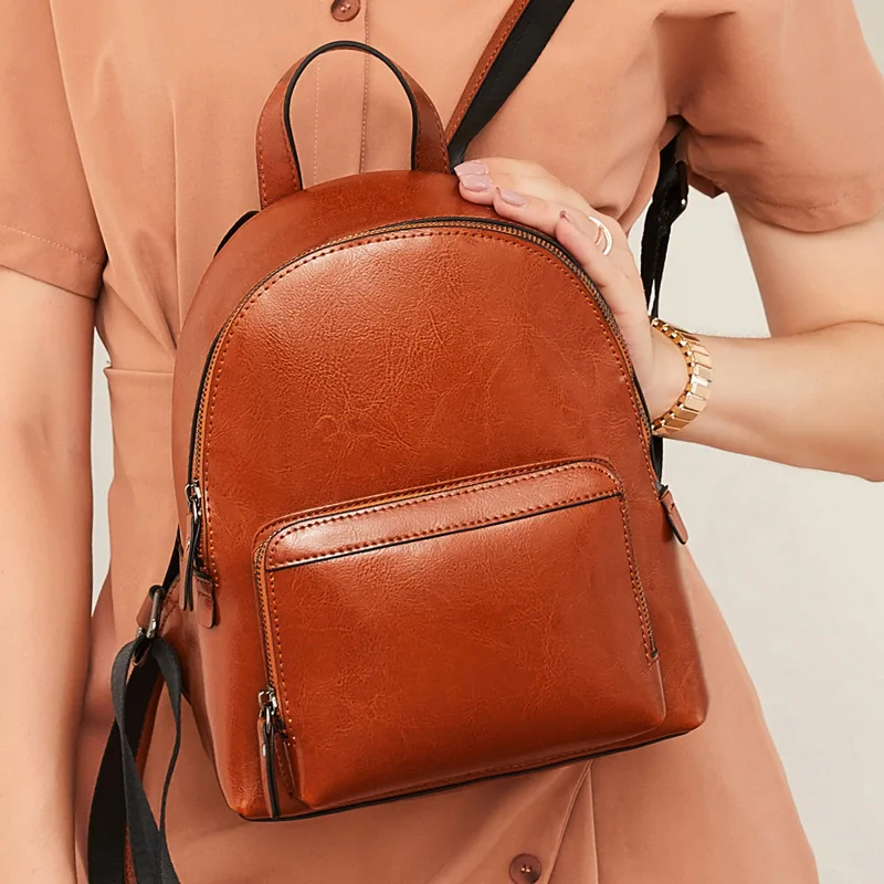 2023 Women luxury Backpack Genuine Leather Ladies Bags Factory Wholesale Cowhide Fashion All-Match Backpack handbagsbags