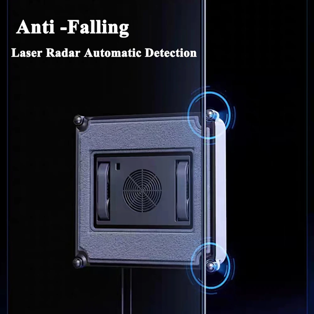 W140S Robotic Window Cleaner Water Spray Automatic High Suction Anti-falling For Window Washing Glass Outside APP Remote Control 6