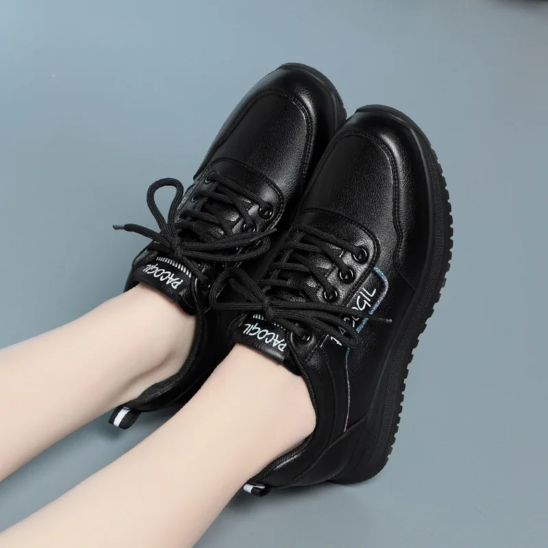 2024 Spring Autumn New Sports Shoes Women's Fashion Travel Leisure Soft Sole Middle-aged Elderly mother Shoes Chunky Causal 2