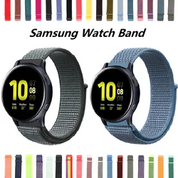 22mm/20mm Nylon Strap for Samsung Galaxy Watch 5/4 40/44mm 3 Classic Active 2 Bracelet 41mm/45mm 42mm/46mm Band