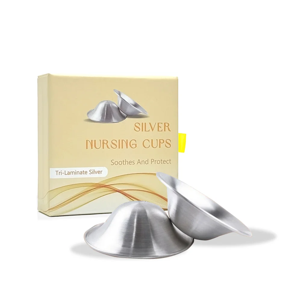 Hot Soothing Nipple Shields Healing Silver Breastfeeding Essentials Easy to Use Original Nipple Covers for Nursing Newborn nipple shields