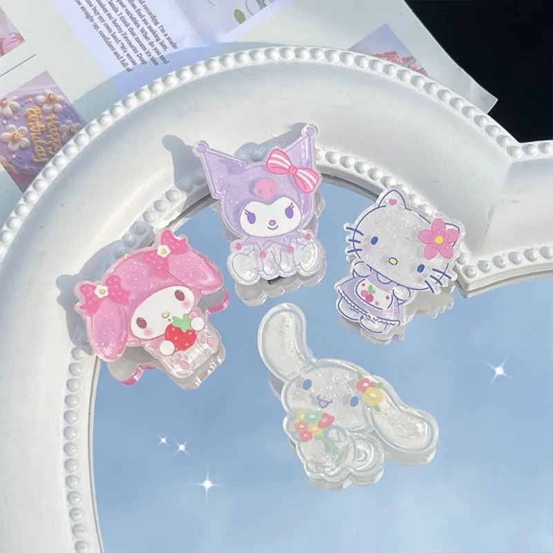 

Hello Kitty Mini Sanrio Hair Clip Cinnamoroll Kawaii Anime Ornament Cute Cartoon Kuromi Student Sweet Headwear Gifts for Girls