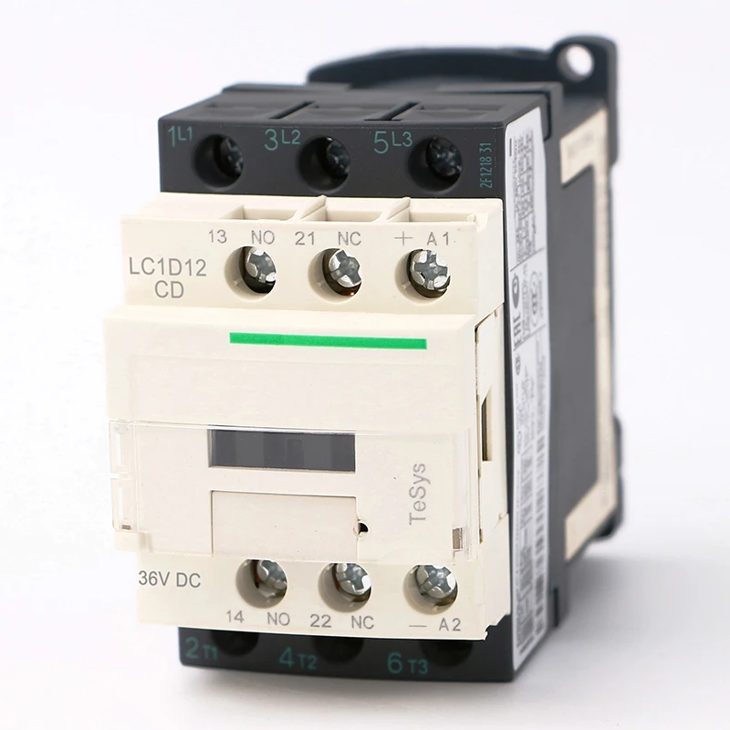 

LC1D12CD DC electric magnetic Contactor 3P 3NO LC1-D12CD 12A 36V DC coil