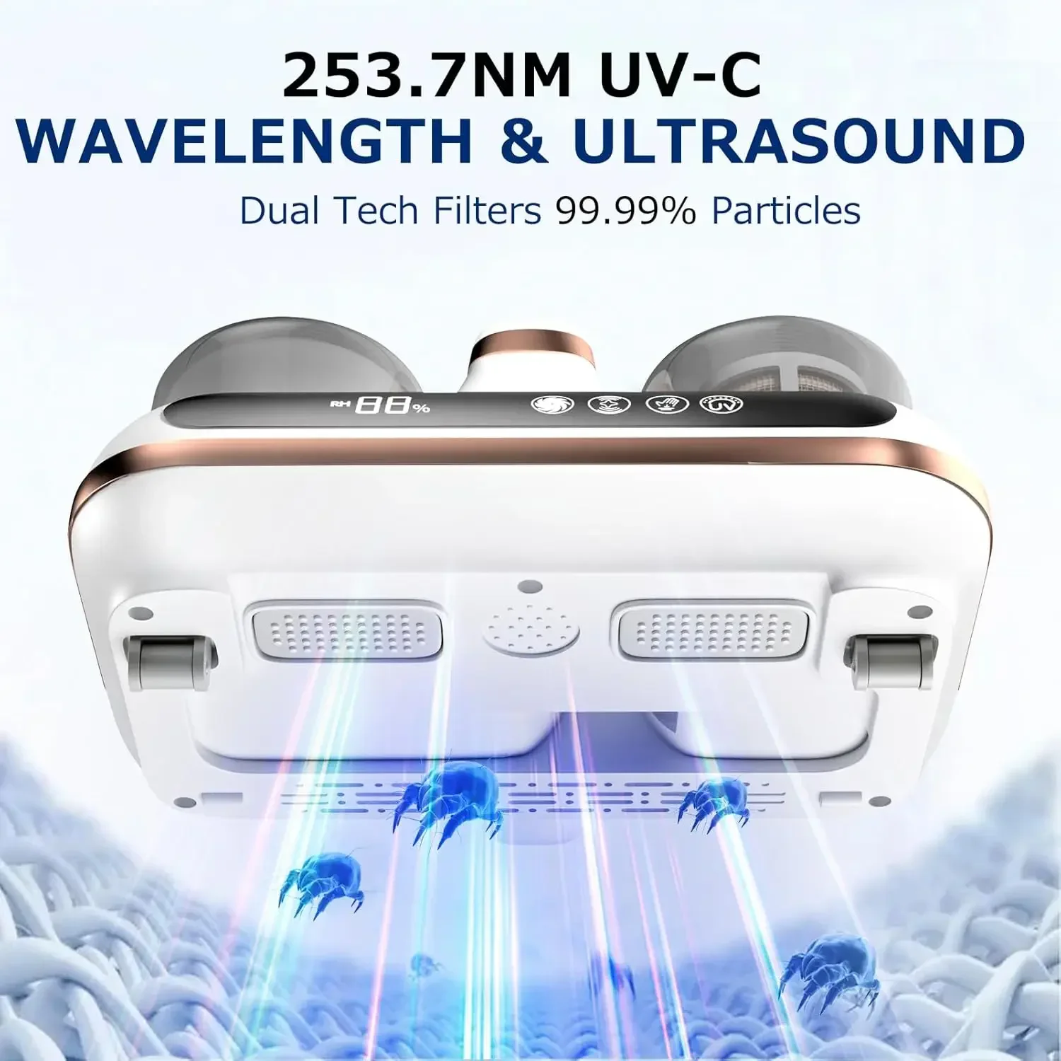 16 UV Mite Remover New Mattress Vacuum Cordless Handheld Cleaner Powerful Suction for Cleaning Bed Pillows Clothes Sofa 4