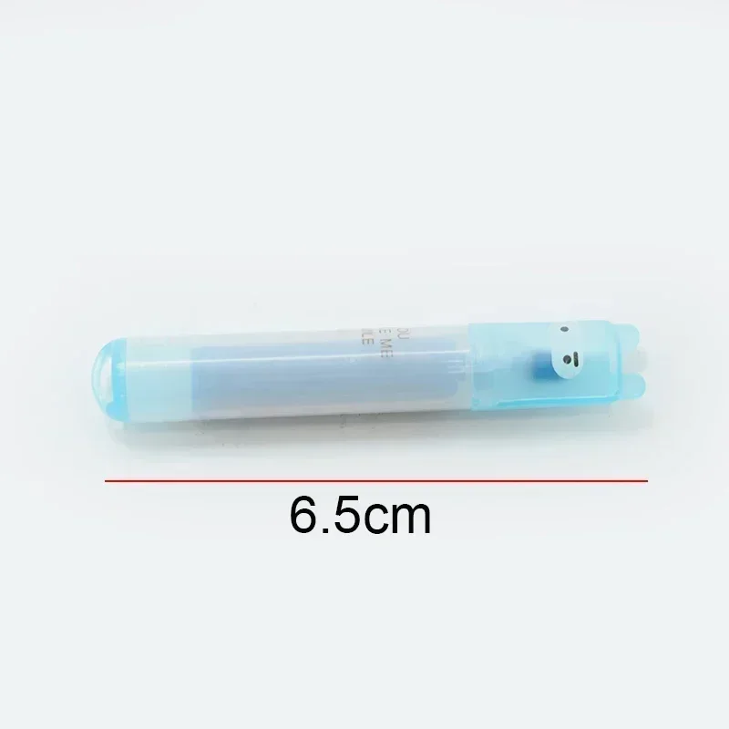 토끼 미니 형광 하이라이터 펜, 귀여운 분필 마커 펜, 문구류 재료, Escolar Papelaria 학교 용품, 6PCs/세트