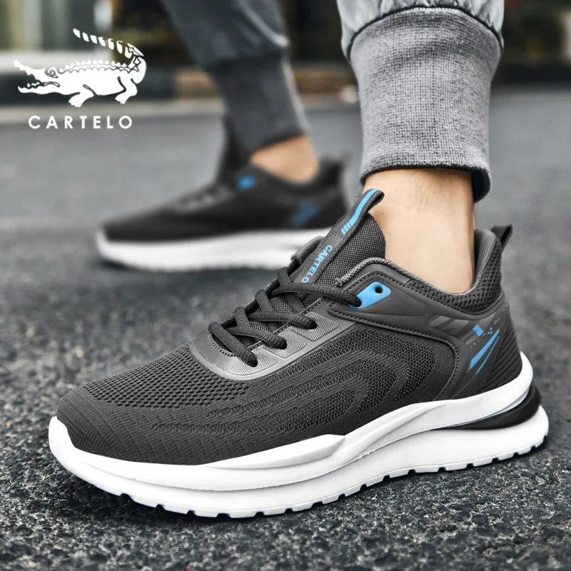 

CARTELO Spring Autumn Mens Shoes Breathable Fly Woven Mesh Casual Sports Running Sneakers Men Hard-wearing Shoes Men Zapatillas