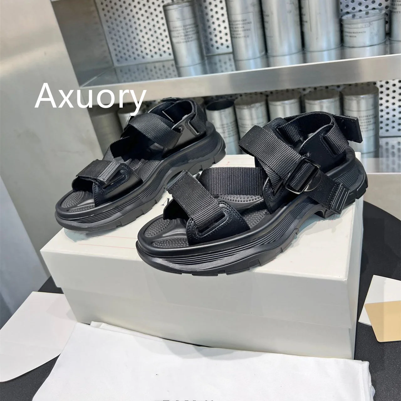 2023 New Sandal Thick soled nylon beach sandals Fashion Colorful Color Thick Bottom Anti Slip ventilate
