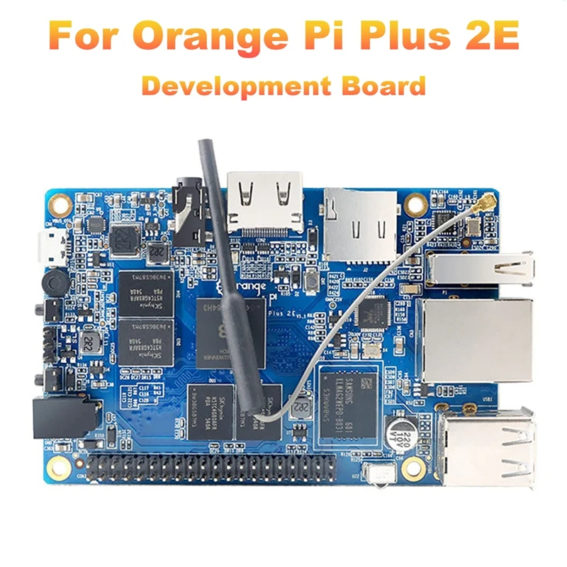 

Макетная плата для Orange Pi Plus2e Arm, плата с полным открытым исходным кодом, четырехъядерный процессор H3, гигабитный порт Ethernet, 2 Гб, DDR3, 1 шт.