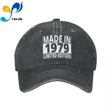 

Made In 1979 Unisex Baseball Cap Men Women Snapback Hat Dad Hat Summer Sun Cap for Men and Women Hats