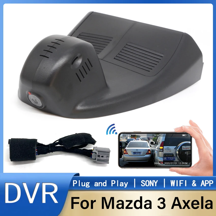 

New!Easy Installation Car DVR Wifi Dash Cam Video Recorder Camera For Mazda 3 Axela 2020 2021 2022 DashCam Night Vision HD 1080P