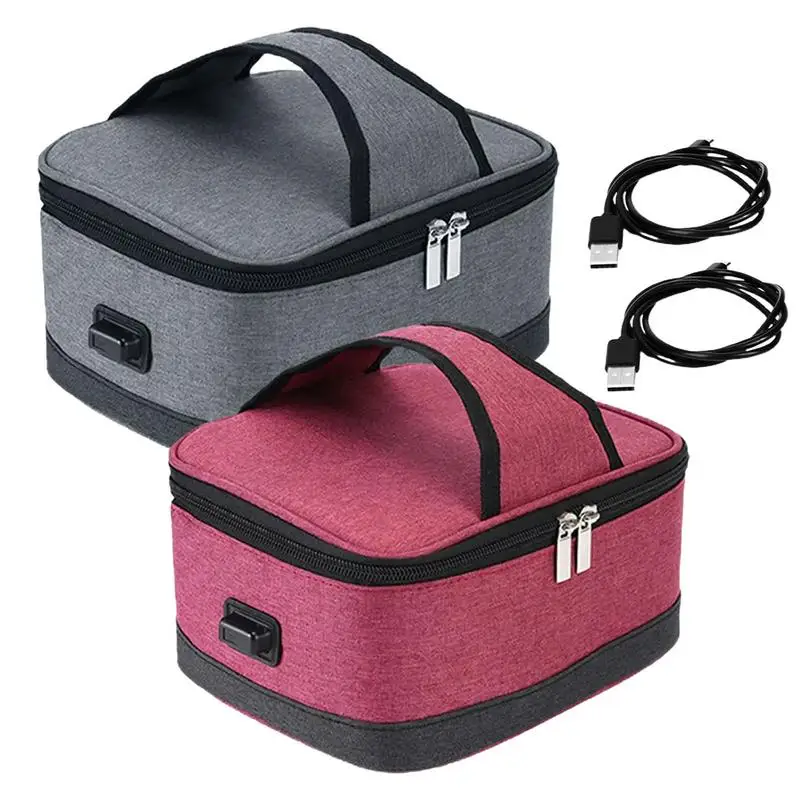 

Insulated Lunch Bag USB Powered High Capacity Thermal Cooler Sack portable food storage Lunch Box bag for outdoor school picnic
