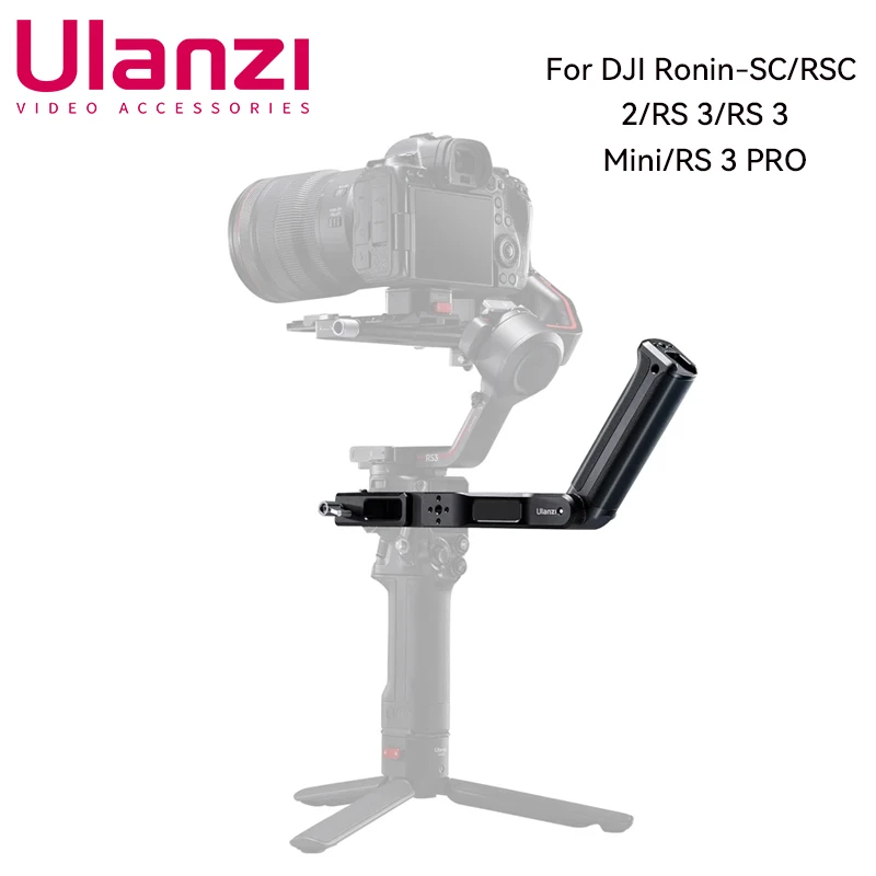 

Ulanzi CO19 Foldable Metal Handle Grip for DJI Ronin-SC/RSC 2/RS 3/RS 3 Mini/RS 3 PRO Stablilizer LED Mic Monitor Cold Shoe 1/4"