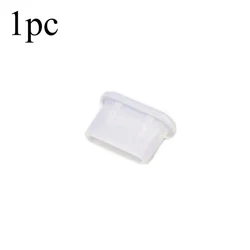 Silicone Dustproof Plug for Type - C Charging Port - Soft Rubber Cover (10 - Pack) (1pcs transparent)