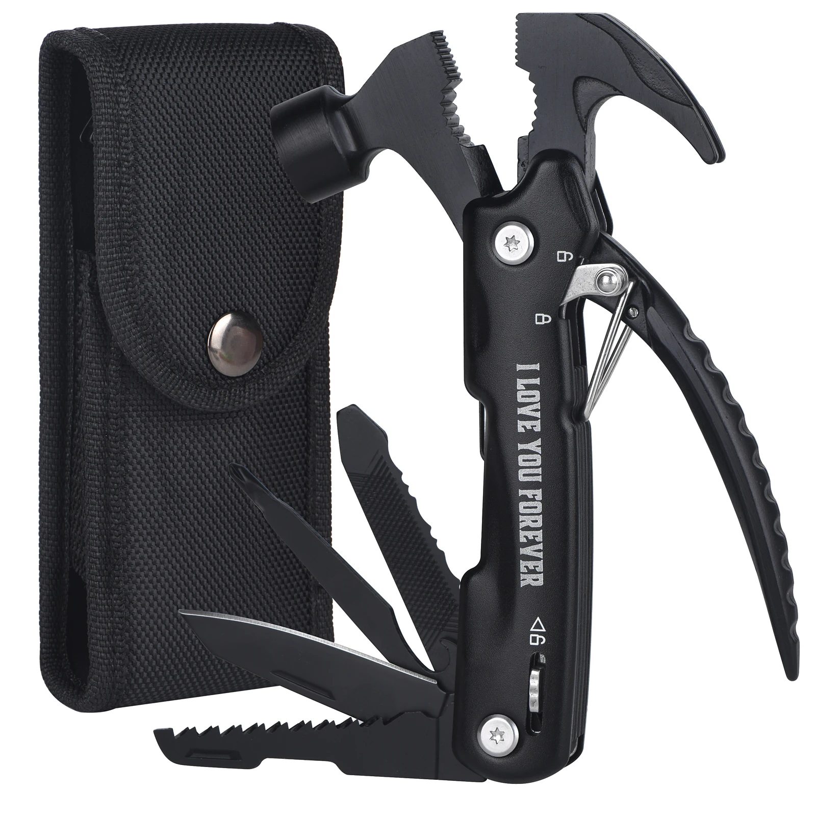 12 in 1 Multi-Purpose Tool, Unique Birthday Gifts for Men, Cool Stuff Gifts, Camping Cool Stuff, Father's Day, Christmas Gifts 2
