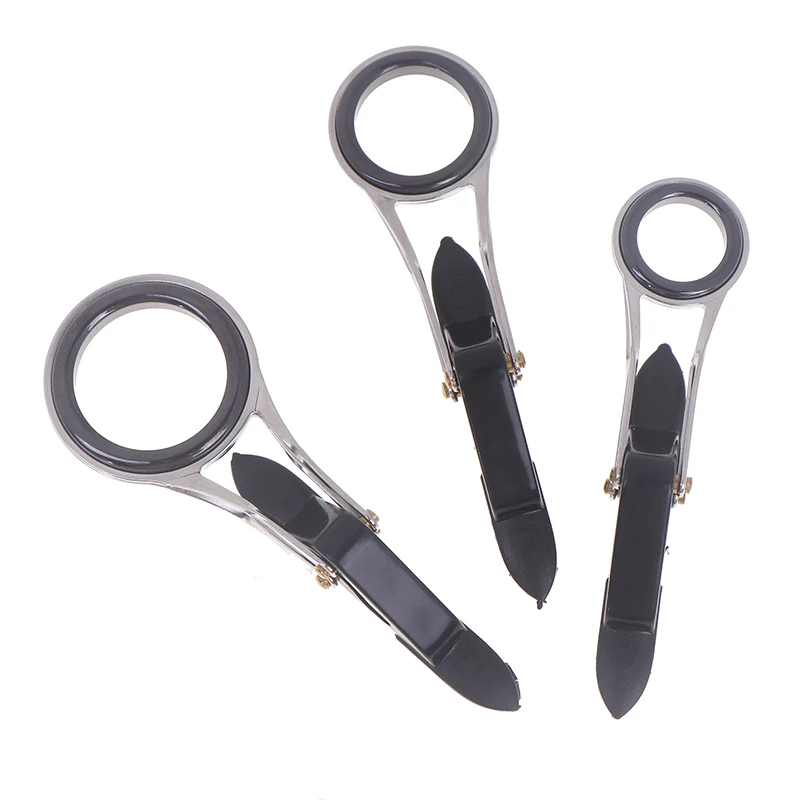 Folding Stainless Steel Telescopic Guide Ring Fishing Rod Pole Line Guides Top Rings DIY Eye Ring Repair Kit Tackle Accessories
