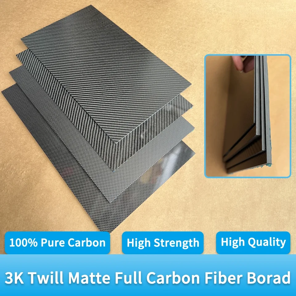 Foglio In Fibra Di Carbonio 300x400x3 Mm - Tela 3K Per Riparazioni Fai Da Te, Leggero E Resistente - Foto 7