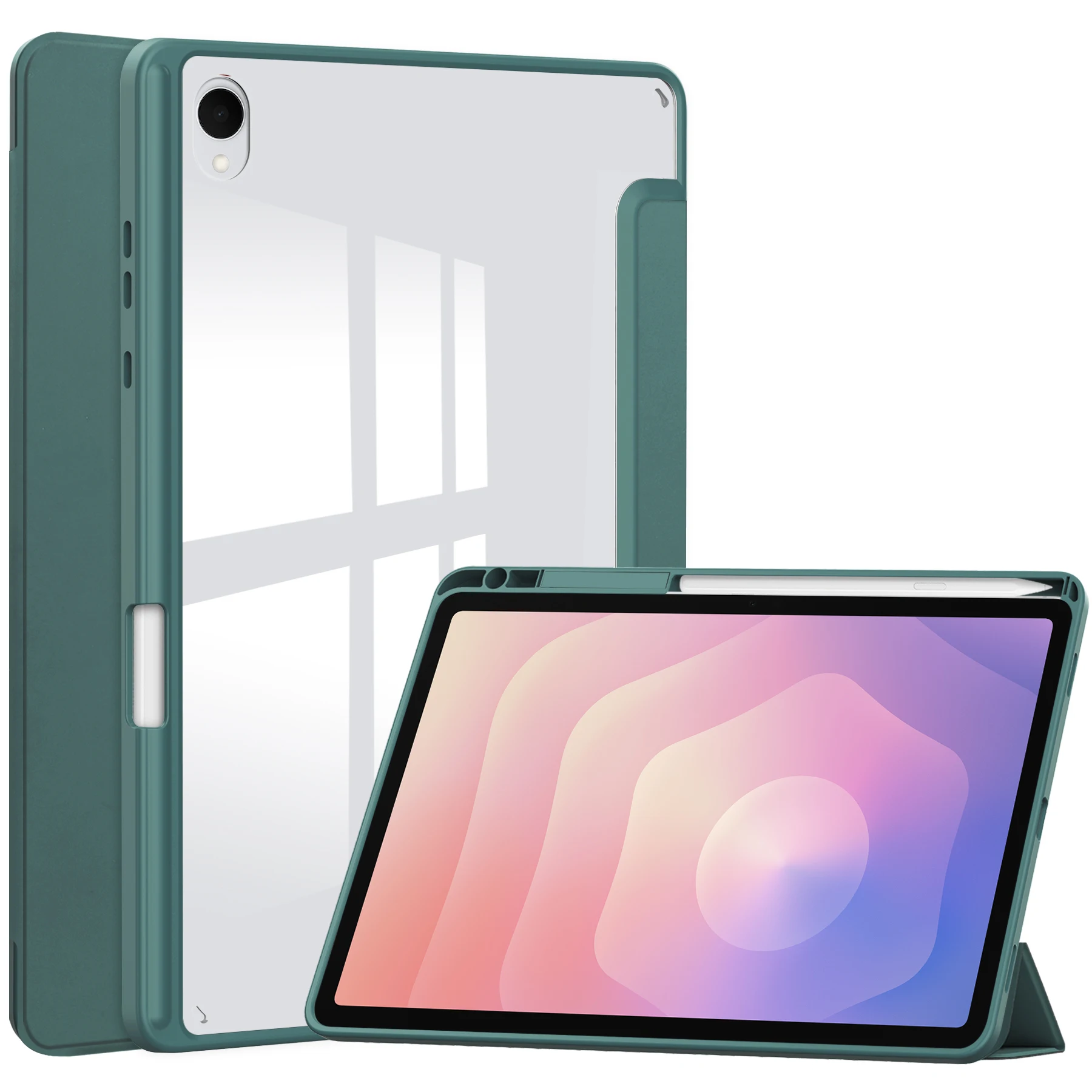 Magnetic Smart Tablet Cover with Pencil Holder