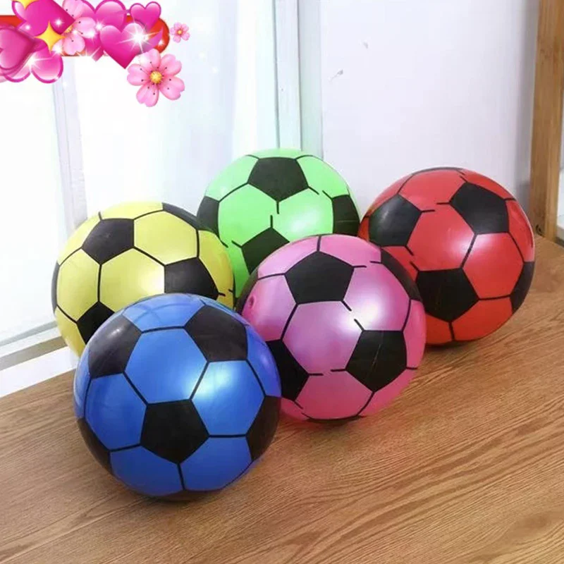 PVC 풍선 축구공 어린이용 탄성 핸드 팻 축구 야외 스포츠 경기용 공